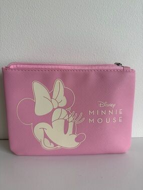 Disney Minnie Mouse Pink and Cream Cosmetic Pouch
